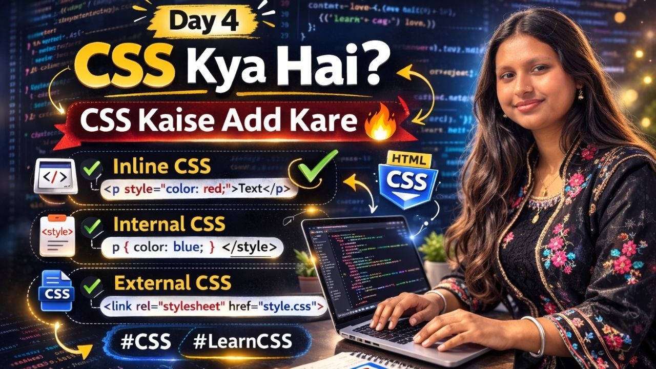 Learn CSS Basics Step by Step 🔥 | CSS Tutorial for Beginners in Hindi ...