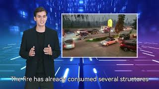 Wildfire Engulfs Parts Of Main Town In Canadas Jasper National Park