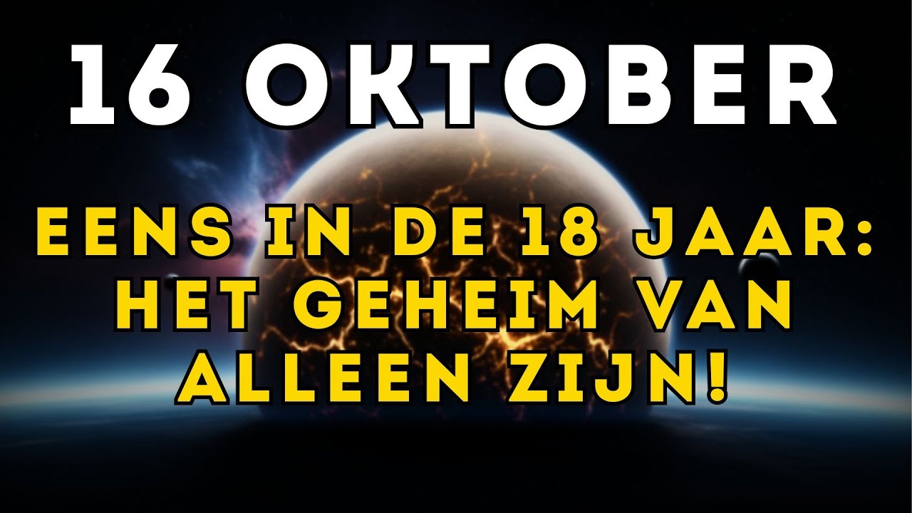 16 OKTOBER: De KOSMISCHE gebeurtenis die eens in de 18 jaar plaatsvindt