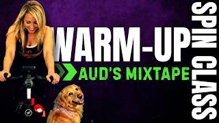 😃 QUICK MOOD BOOST! Indoor Cycling Warmup Rhythm Ride | AUD'S MIXTAPE!