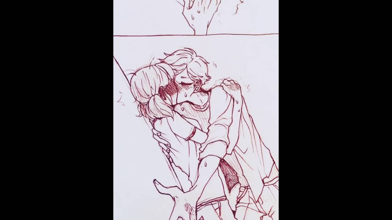 Miraculous Ladybug Short Comic Kiss15adrien X Marinette