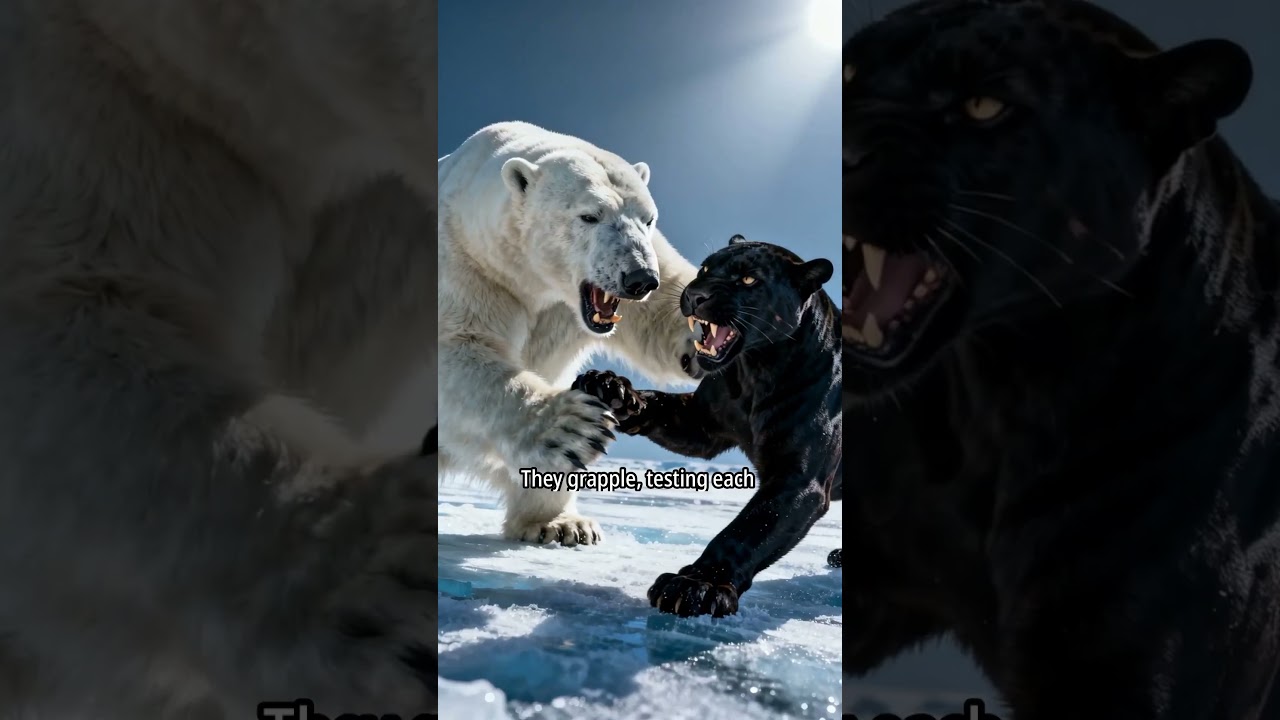 Polar Bear vs Black Panther 🐻‍❄️🐆 | Animal Battle Bracket – Round of 32 