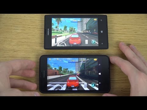 Nokia Lumia 630 vs. Nokia Lumia 520 - Asphalt 8 Gaming Comparison