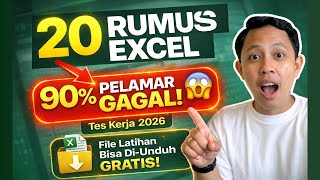 20 RUMUS EXCEL YANG SERING KELUAR SAAT TEST MASUK KERJA | LATIHAN & CONTOH SOAL