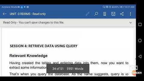 RETRIEVE DATA USING Query session 4 (RDBMS) 10th class
