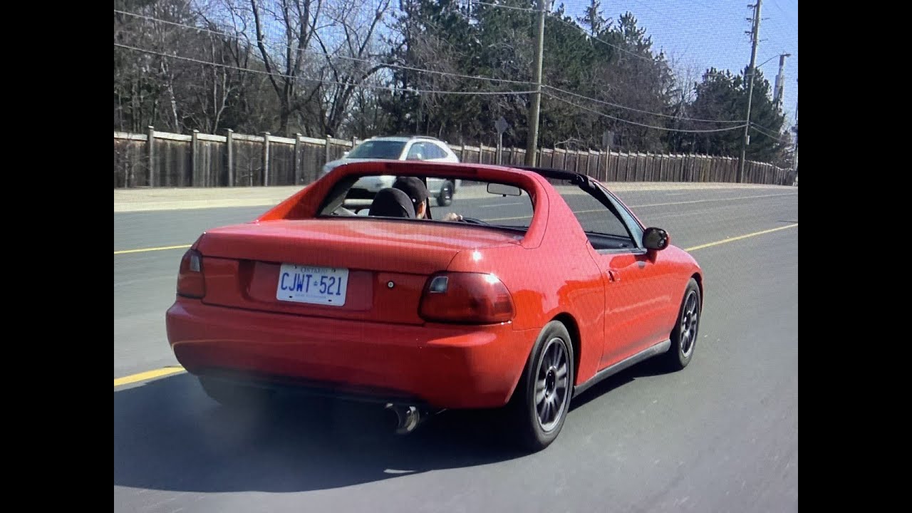 CLEAN Honda Del Sol w/ 1320 UEL Headers Exhaust MONTAGE