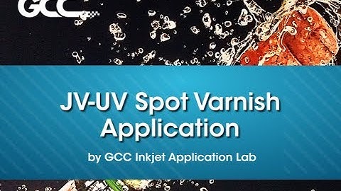 GCC---JV-240UV Spot Varnish Application