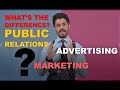 Public relations vs advertising vsmarketing