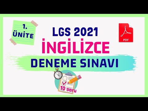 8. SINIF İngilizce 1. Ünite Soru Çözümü