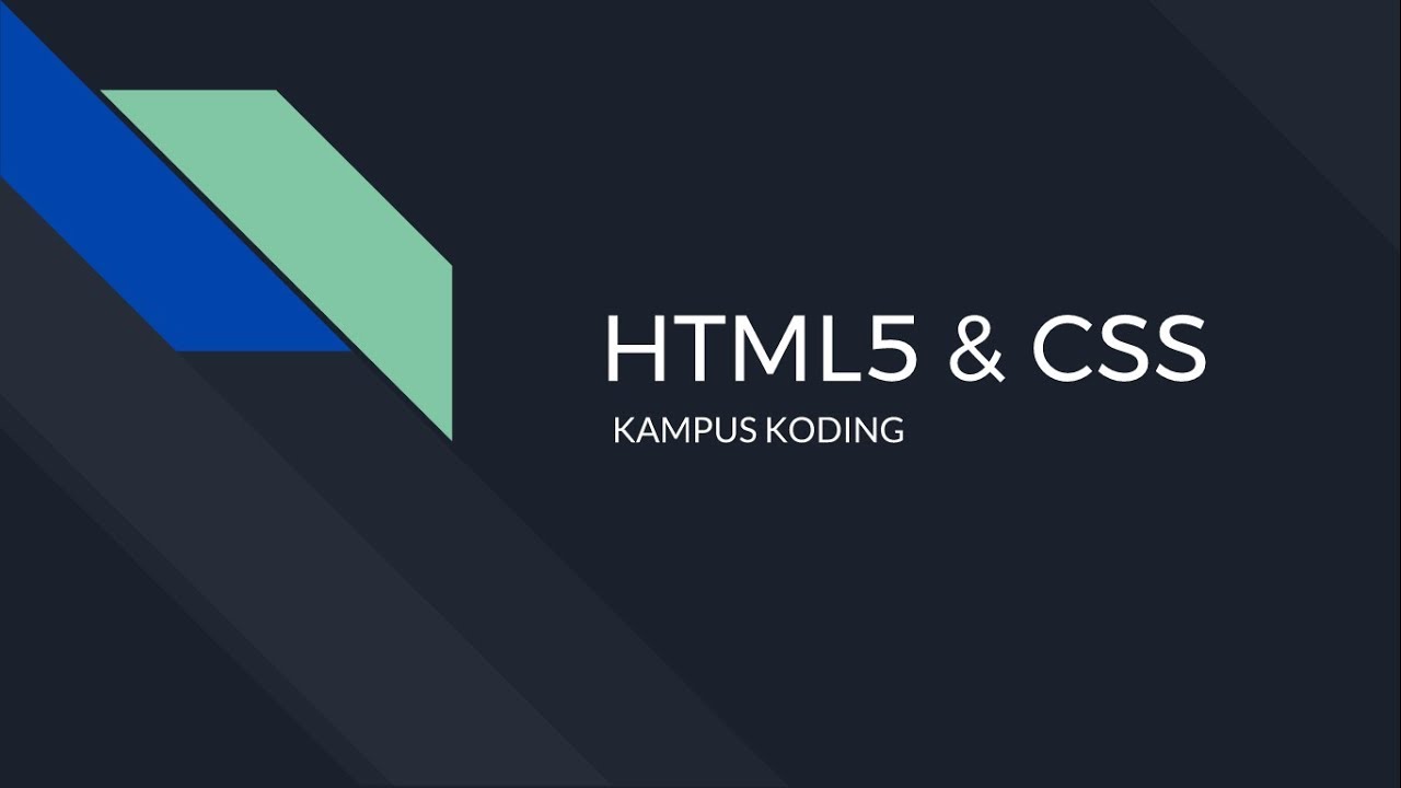 Belajar HTML & CSS Dasar (1/6) - YouTube