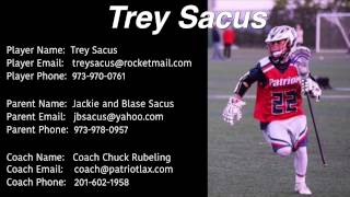 Trey Sacus (Bucknell Commit) Junior NLL Highlights Resimi