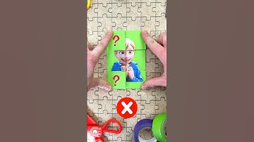 Solving Paper Craft Puzzle with Riley by Inside Out 2 🧩#insideout #insideout2 #puzzle #papercraft