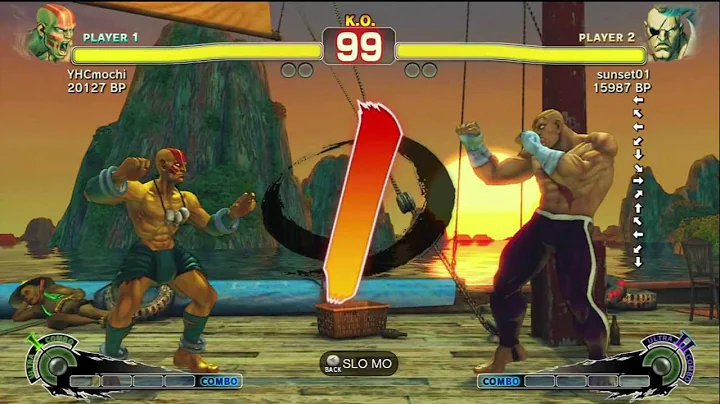 YHCmochi [Dhalsim] vs sunset01 [Sagat] SSF4 Japanese Online Ranked Matches - TRUE HIGH-DEF