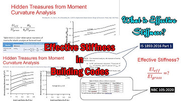 Effective Stiffness in Building Codes | Cracked Stiffness | Section Modifiers | Building Code