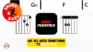 Ghost - Peacefield • Bass & Drums | Scrolling Guitar Chords & Lyrics