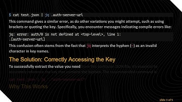 Resolving jq Errors: How to Extract Values from JSON with Special Characters
