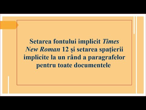 Video: Cum Se Returnează Setările Implicite