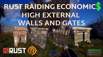 Rust Raiding Economics - High External Walls and Gates