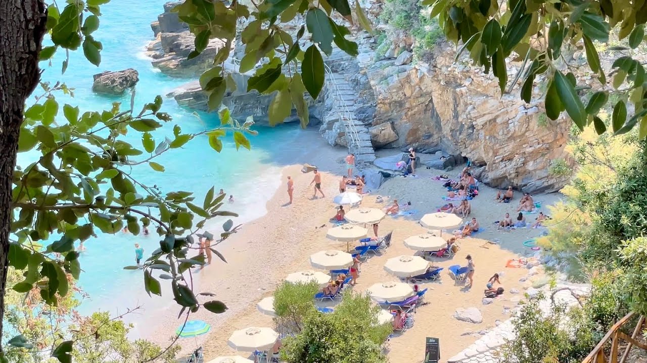 Mylopotamos Beach | Παραλία Μυλοπόταμος | Pelion | Greece | walking tour | 4K HDR