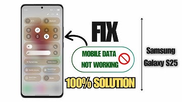 How to Fix Mobile Data Not Working on Samsung Galaxy S25 (2025) | Easy Network Settings Guide!