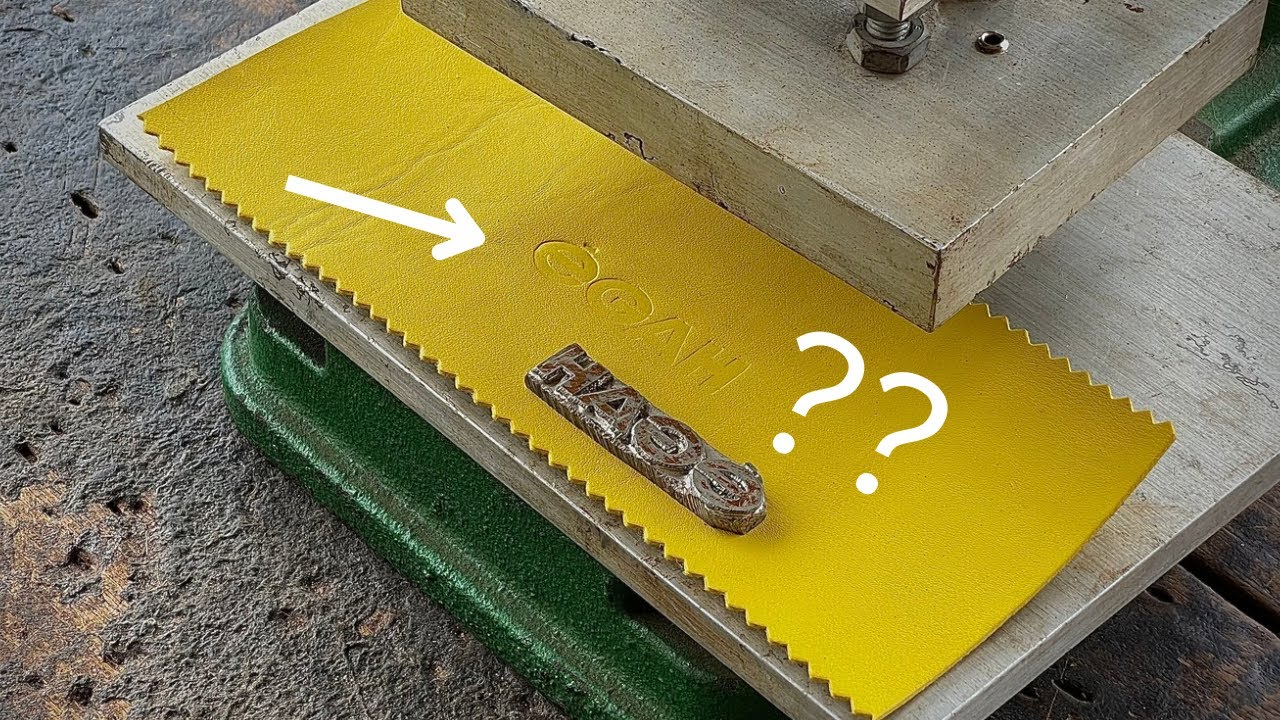 THE ULTIMATE LEATHER STAMP MACHINE.. leather embosser