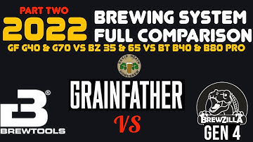 Grainfather VS BrewZilla VS Brewtools 2022 PART TWO HomeBrewing Systems Comparison