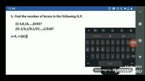 2.7.5 Find the number of terms | Numbers And Sequences | 10th std maths | Exercise 2.7 "| TN-SCERT s