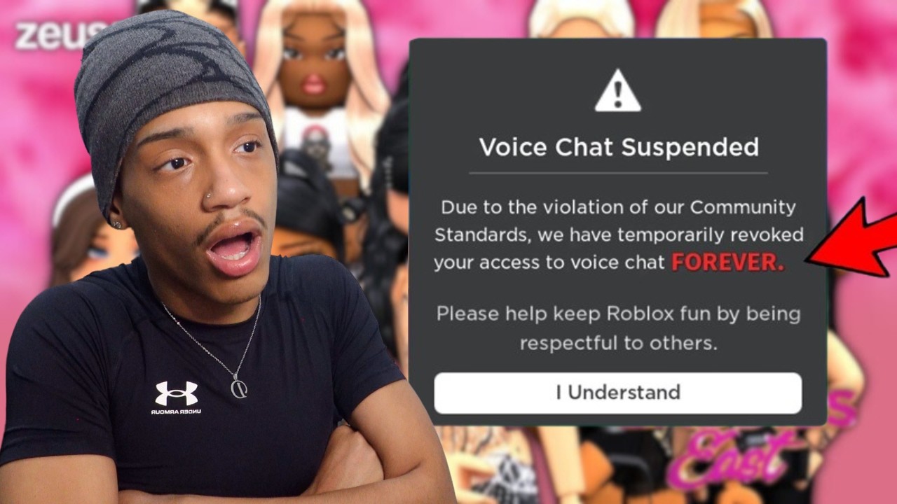 I GOT BANNED FROM ROBLOX VOICE CHAT...