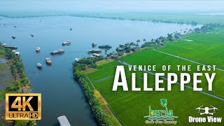 Beauty of ALLEPPY \/ ALAPPUZHA backwaters - Gods own country - Cinematic Drone video. Part 1