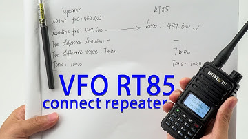 How to manually connect your radio to the repeater! Take Retevis RT85 as an example!