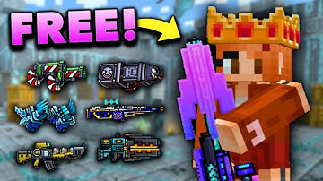 This Method Gets ALL GUNS FREE in Pixel Gun 3D Max Level! (New Update)