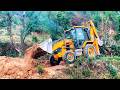 JCB Backhoe Loader Building Road and Digging Trench | Full Video