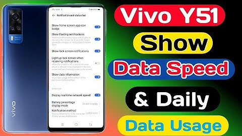 How To Show Daily Data Usage On Vivo Y51 || Vivo Y51 Show Data Speed || Tech Akhilesh