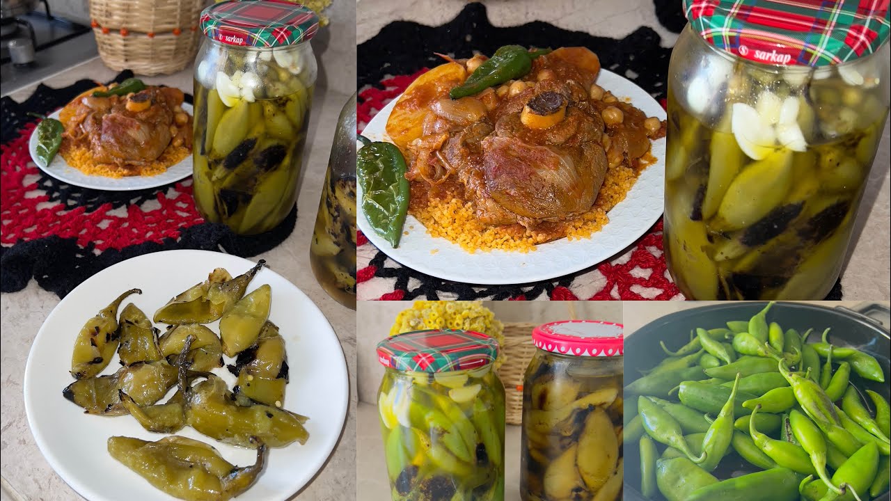 فلفل مشوي مخلل شي خرافي يفوز بأفضل نوع مخللات💛