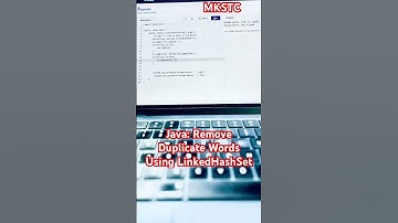 Remove Duplicate Words Using LinkedHashSet#testing #ytshorts #youtubeshorts #job #interview #java