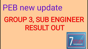 Group 3, SUB ENGINEER result out // vyapam new update // 7 STUDY
