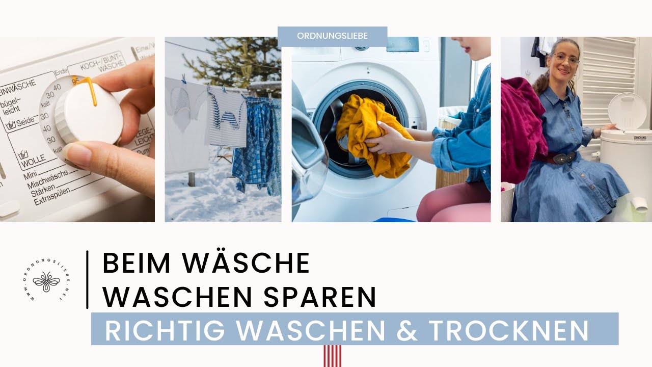 Beim Wäsche waschen sparen | Richtig waschen & trocknen | Energie ...