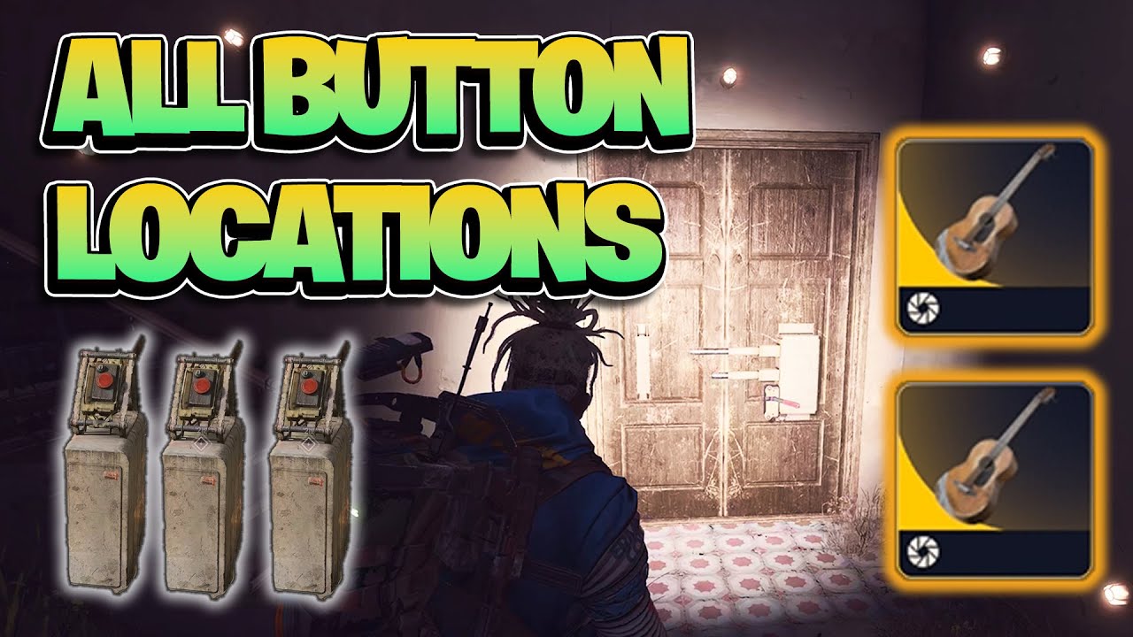 Legendary Guitar Puzzle ALL 14 Button Locations Buried CIty Arc Raiders ...
