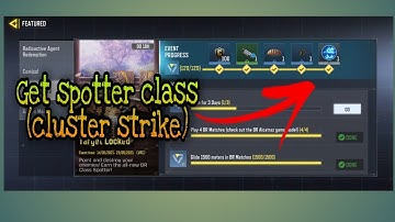 How to Get Spotter class (Cluster strike) in BR || Target Locked Event || New Event CODM
