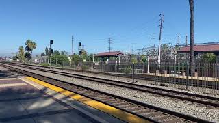 BNSF W/B Stack train going through Fullerton station 07/02/2022