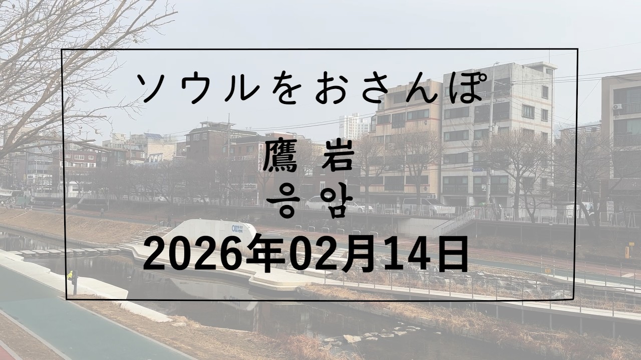 【韓国/한국】ソウルをおさんぽ　vol.344　2025.02.14 鷹岩編