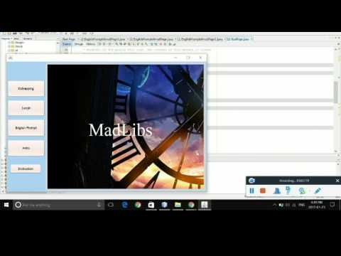 Java Game MadLibs