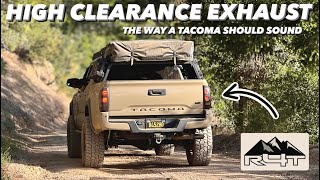 Toyota Tacoma R4T Overland Exhaust System Install & Review  Performance Ground Clearance & Sound