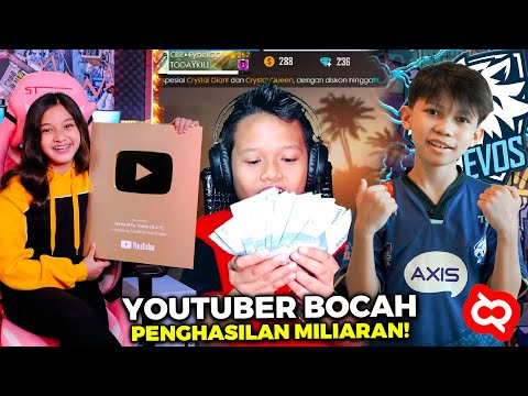 MASIH DUDUK DI BANGKU SD! Inilah YouTuber Gaming Bocah Terkaya Indonesia Penghasilan Sampai Miliaran