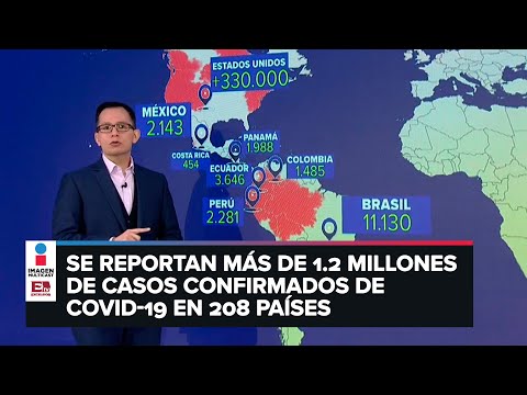 Casos confirmados de coronavirus alrededor del mundo (6 de abril de 2020)