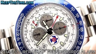 Chase-Durer USAF Thunderbirds 117.9WA6 Alarm Chrono (HD Video Review)