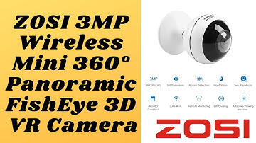 ZOSI 3MP 360° Panoramic Wireless Mini FishEye 3D VR Camera