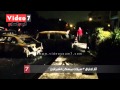 بالفيديو.. آثار احتراق 3 سيارات بمساكن الشيراتون