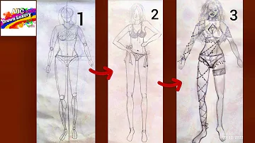 The supper Easiest Way To draw a perfect female body.
