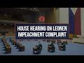 House hearing on Leonen impeachment complaint